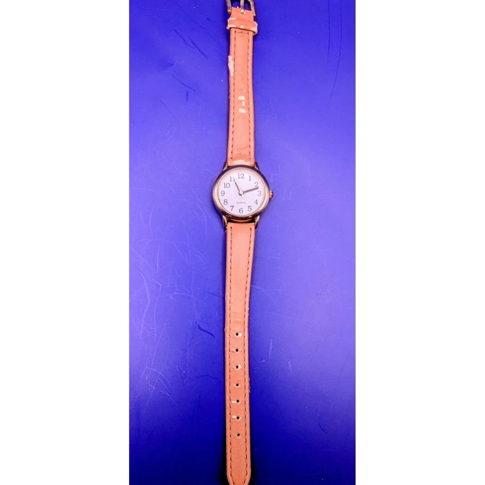 Women's Brown Buckle‎ Band Analog Watch - New Battery